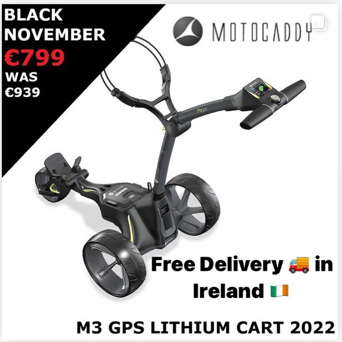 GleesonSport's tweet image. OPEN TODAY- #Motocaddy GPS Lithium Golf Carts at Black Friday Prices NOW 👉 gleesonsport.ie/brand/motocadd… Free Delivery 🚚 in Ireland 🇮🇪 #M5GPS #M3GPS #LithiumGolfCart