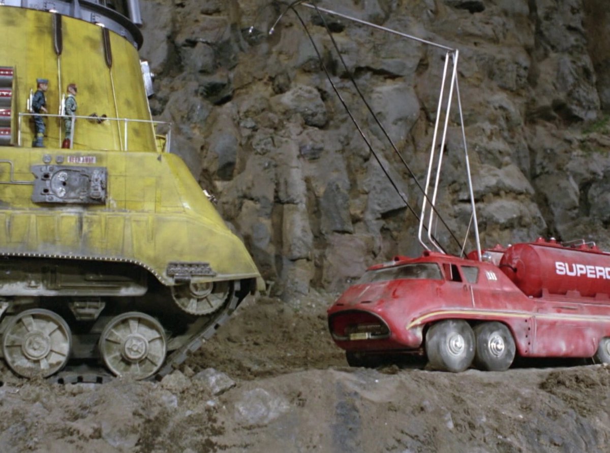 philzink's tweet photo. THUNDERBIRDS
Sunday is SUPERON day!
From “PATH OF DESTRUCTION” the SUPERON TANKER attempting to drain the fuel tanks of the mighty CRABLOGGER..
#thunderbirds #pathofdestruction #gerryanderson #superon #crablogger #superontanker https://t.co/skFm5FfUGM
