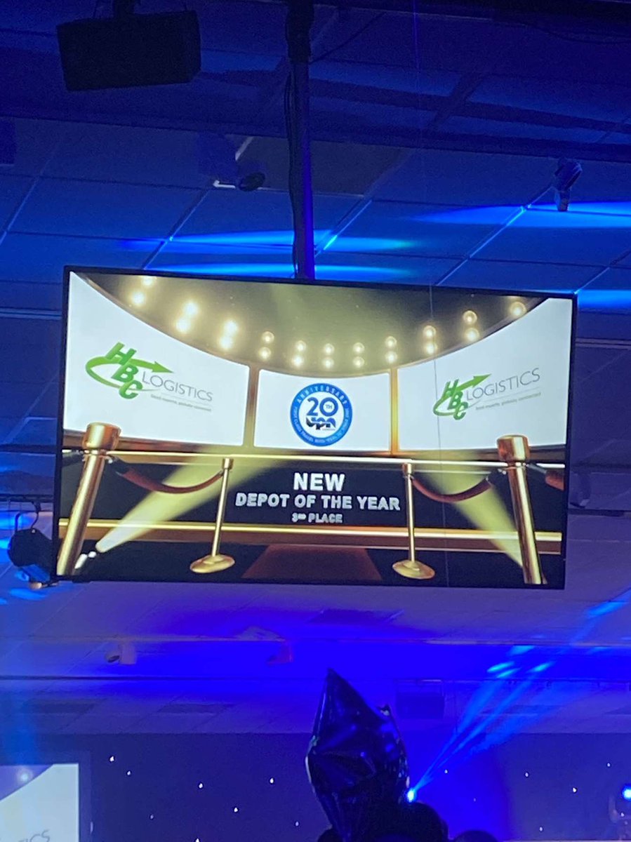 hbclogistics's tweet photo. 3RD PLACE!!🥉
Last night we were delighted attend the 2022 UPN Awards and accept an award for New Depot Of The Year!⭐��
We’ve had an absolute brilliant year being a part of #TeamUPN - bring on 2023! https://t.co/sDx0xRPoBy