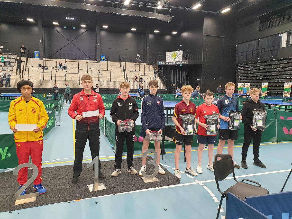 Congratulations to Jakub for winning bronze 🥉 medal in the U15 boys. Sweden Tour 🇸🇪 
<a href="/Bribartt/">Bribar Table Tennis</a> <a href="/TeamTA_Sport/">TeamTA_Sport</a> <a href="/tibhar_japan/">TIBHAR JAPAN K.K.</a>
