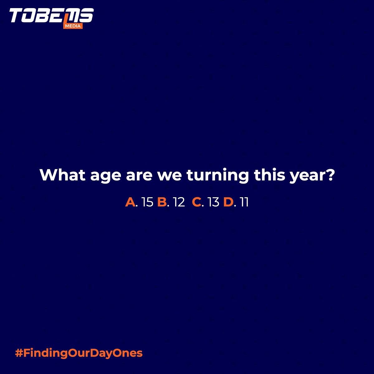 tobemsmedia's tweet photo. Answer the trivia correctly, tag your friends to like your comment and follow us.

The comment with the highest engagement wins! 

Leggo 💪🏽

#FindingOurDayOnes #TobemsMedia #Anniversary #2022 #Giveaway #Trivia https://t.co/xtELNf1pqi