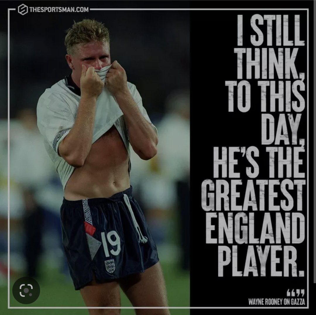 5 more sleeps

GAZZA 

there's only one

Paul Gascoigne