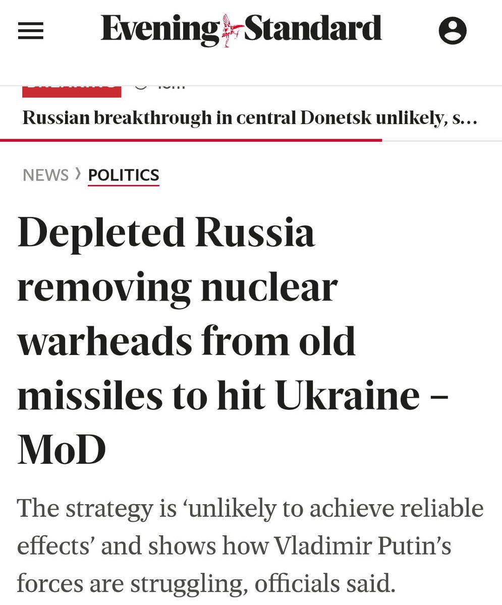 In other words Russia is using up it's older stockpile before moving on to it's shiny new missiles. Makes perfect sense to me.
#StandWithRussia🇷🇺