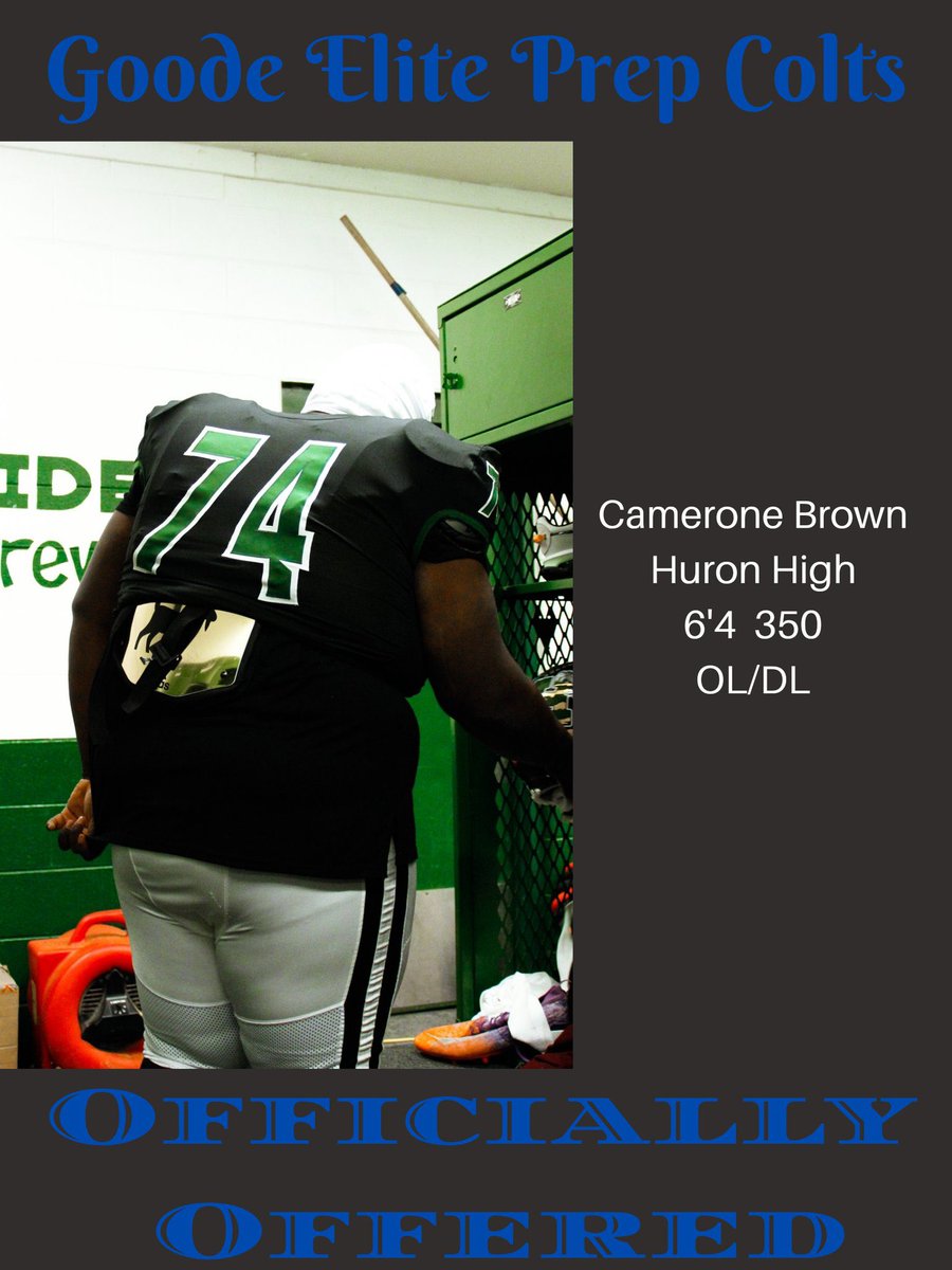 CameroneBrown4's tweet photo. After a great talk with @marqucee I’m blessed to receive a official offer from Goode Elite prep colts #AGTG https://t.co/m7tViArMRw