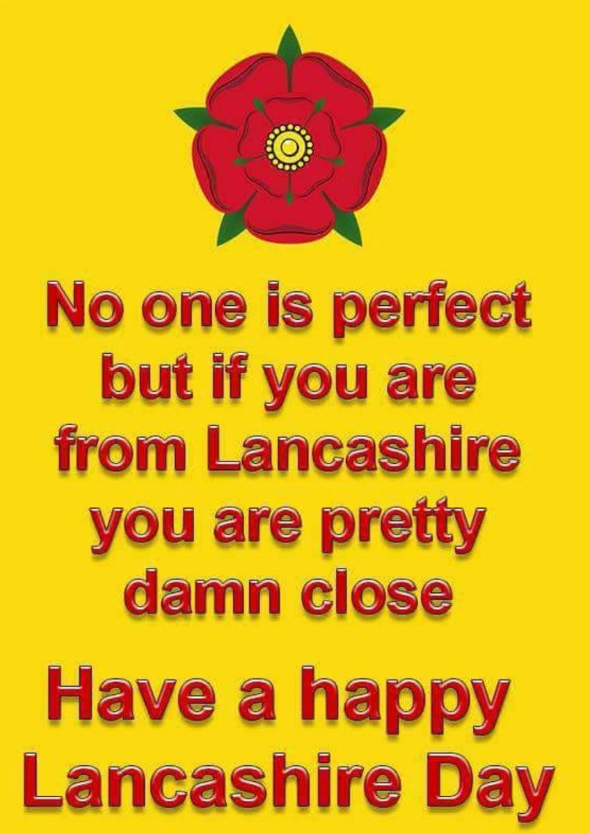 How remiss of me..............Happy #LancashireDay