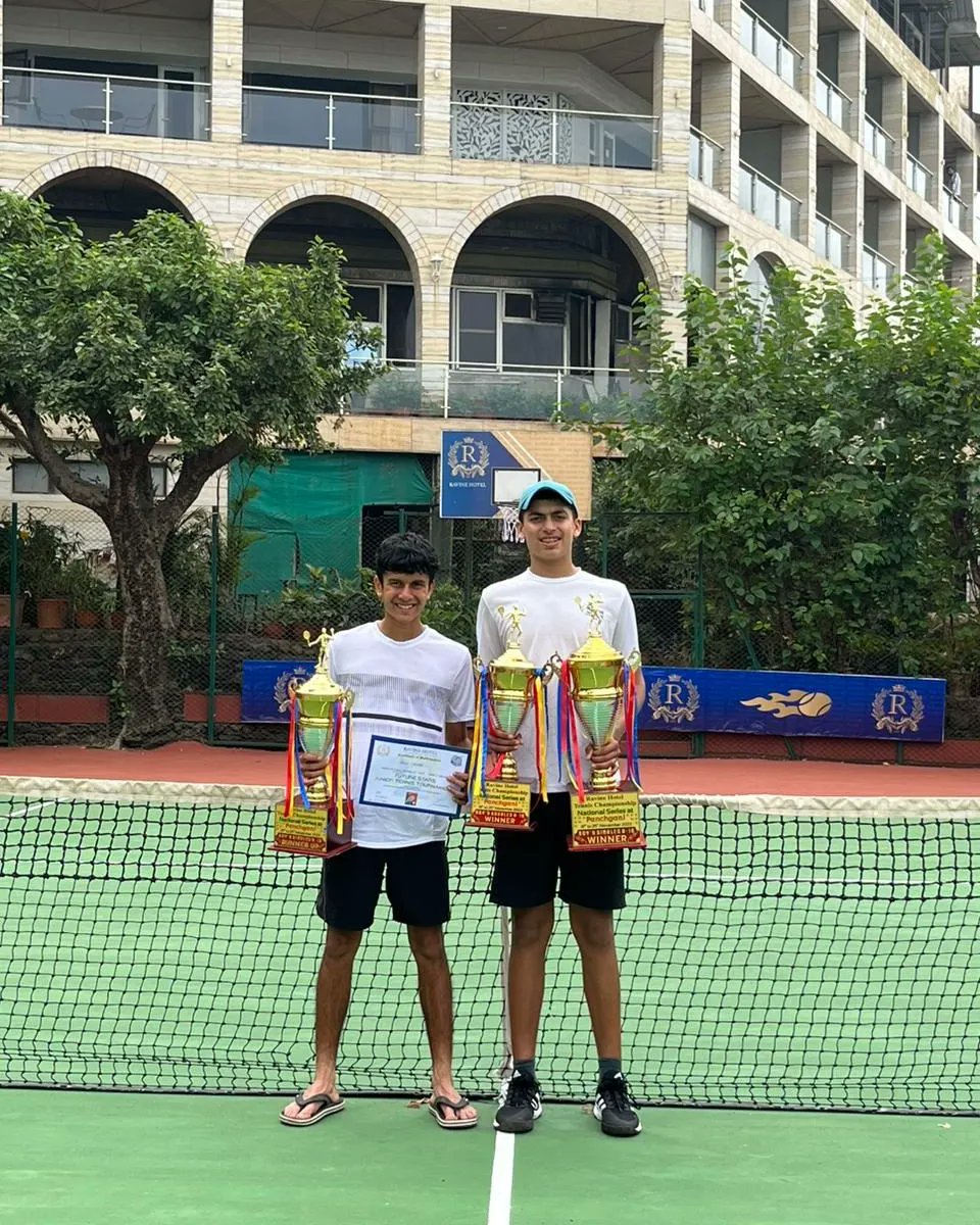 AITA__Tennis's tweet photo. Kabir Chothani clinched double crown, Revathi Rajeshwaran bagged singles title in the girl's category at the AITA NS U16 Tennis Tournament, organised by MSLTA and played at Hotel Ravine Panchgani, Maharashtra...🎾 

#AITA 
#NS 
#U16 
#MSLTA https://t.co/5m6cut7GdD