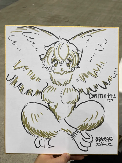 コミティア、スペースにお立ち寄りいただいたみなさんありがとうございました!

今日描かせていただいた色紙です🫶 
