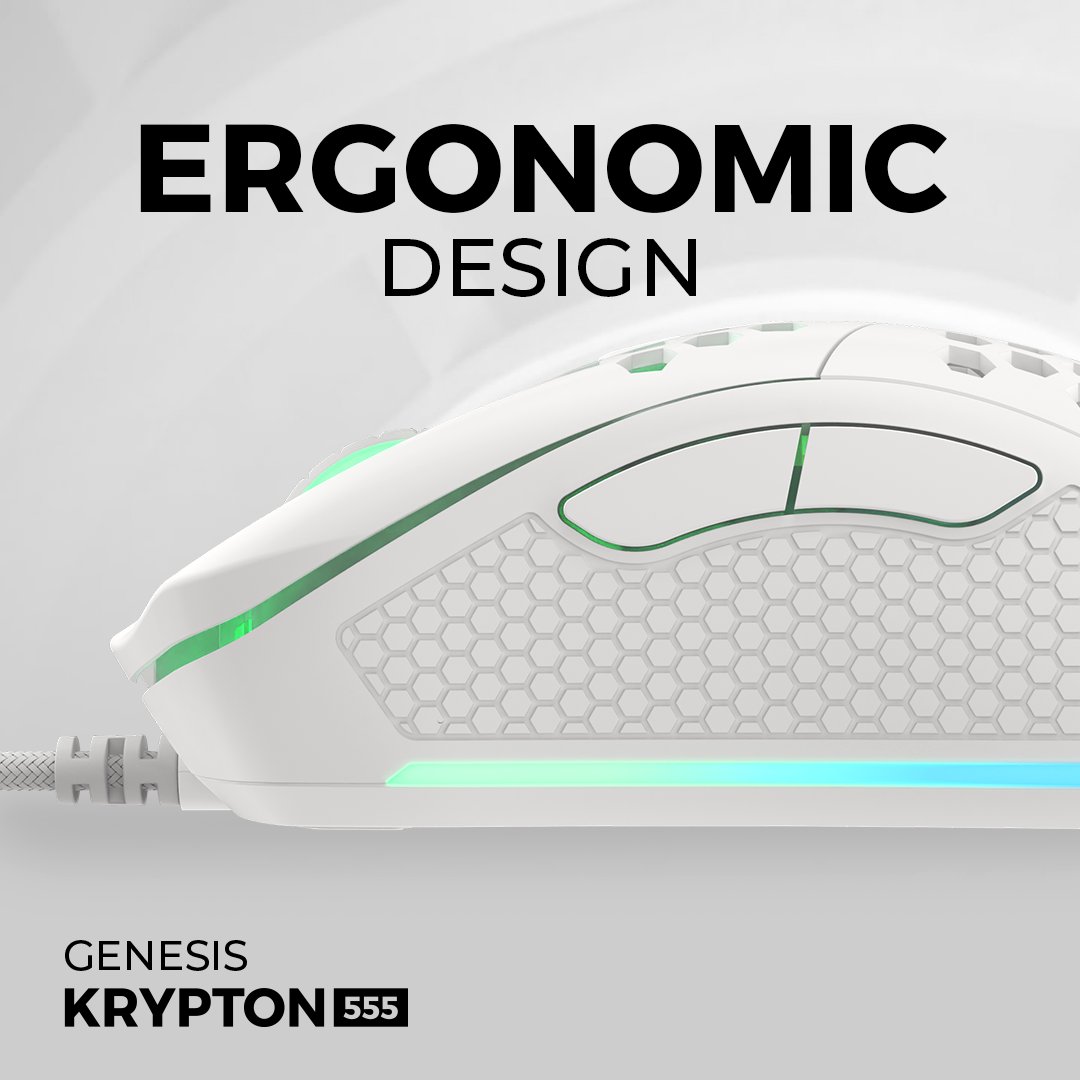 Le design profilé de la souris et sa forme ergonomique ne solliciteront pas le poignet pendant le jeu, ce qui signifie que même les sessions de jeu les plus longues ne fatigueront pas votre main 👋
Le corps ultra-léger (70 g) garantira un contrôle lors des mouvements rapides 🪶