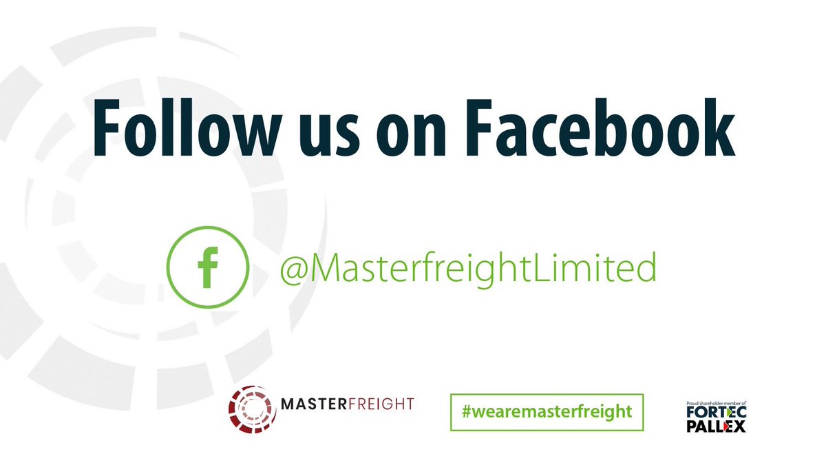 MasterfreightUK's tweet photo. We are also on Facebook.
https://t.co/MP7CPMpPtX
Why don't you give us a like and 'follow' our page if you so wish...
#wearemasterfreight #teamfortec #teamplx #facebook #followus #RHA #RHAmember https://t.co/5yilWdsO7s