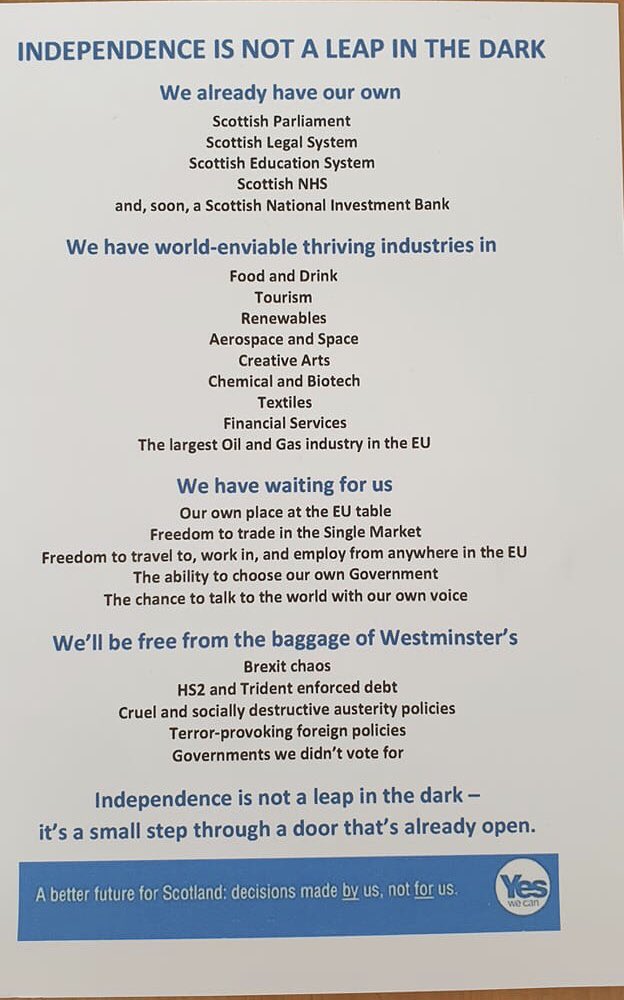And all we have to do is vote for it !!
#whynotscotland 
#YesScots