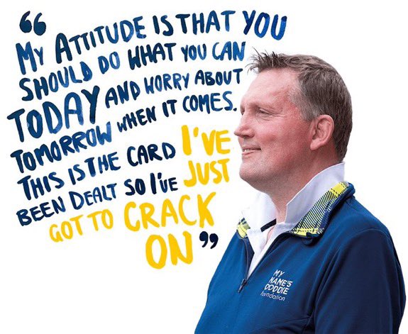 JohnAda10163823's tweet image. Yesterday was such a sad day for the MND community loosing our hero Doddie Weir I was diagnosed the same time as he was. My heart is breaking but I will keep fighting to find that cure 💙🧡💙
#MND 
#hero