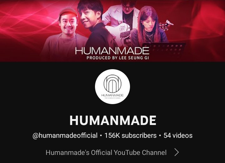Now with 156K subscribers👏

Please keep supporting #LeeSeungGi and #HUMANMADE
Stream, Like, Comment, Share and subscribe😊
▶️youtube.com/@humanmadeoffi…

#이승기