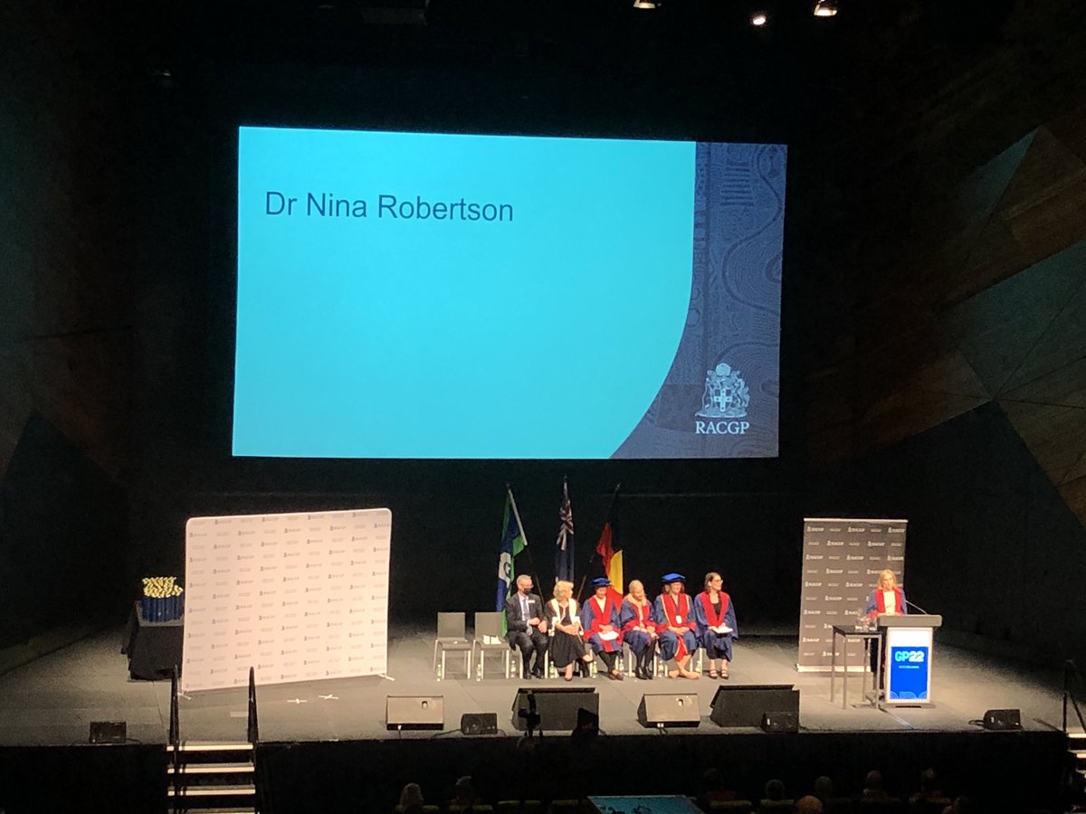 Thank you Dr Nina Robertson <a href="/ninajrobertson/">Nina</a> for an incredible and inspiring speech <a href="/RACGP/">RACGP</a> William Connolly Oration.
