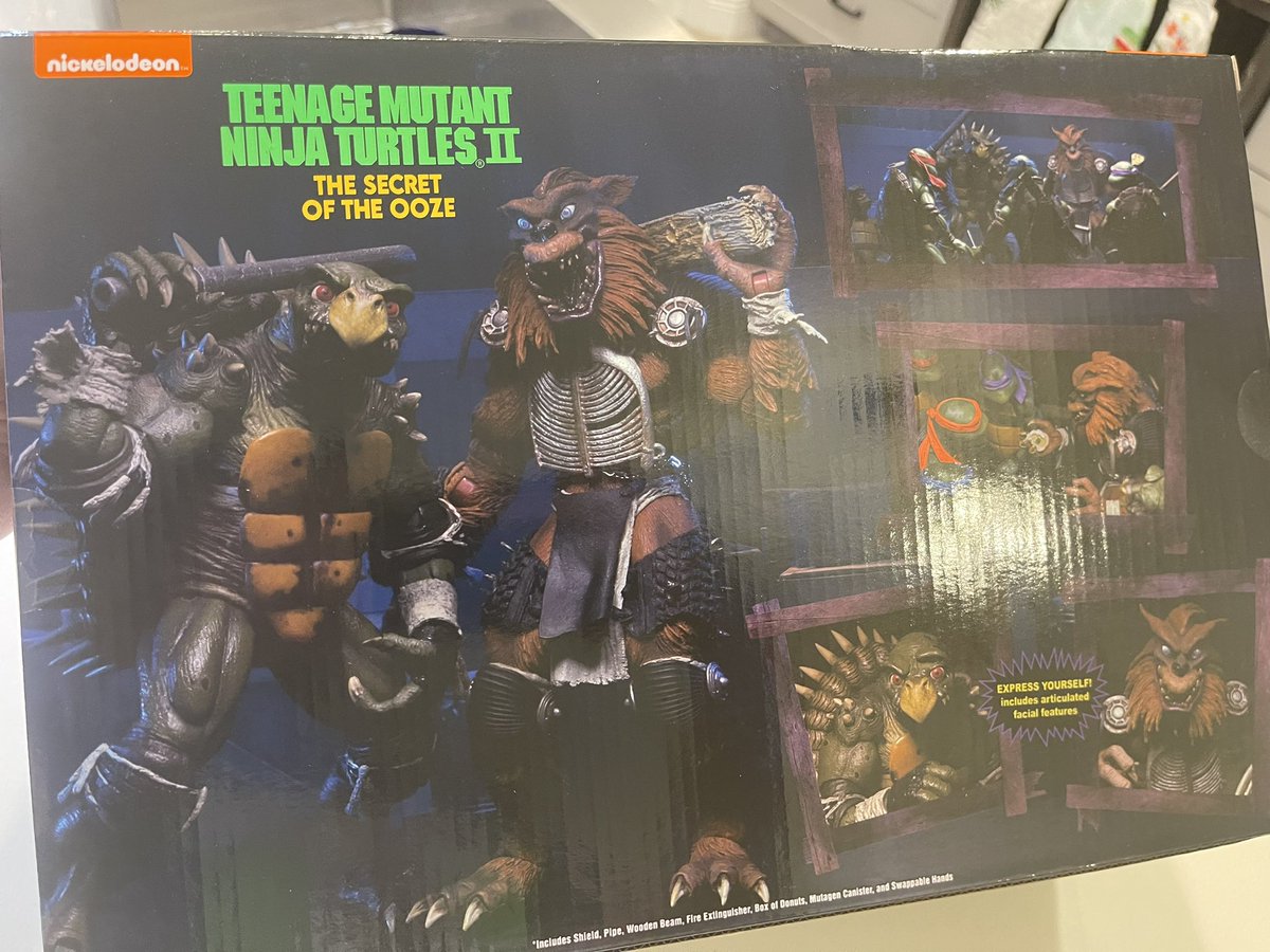retromastertoys's tweet photo. Wow this is amazing @NECA_TOYS @BlainerThings @TMNT #tokka #rahzar #soto #tmnt just arrived in the mail! It is glorious! https://t.co/qgXZLICn9f