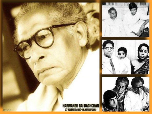 MosesSapir's tweet photo. Dr Harivansh Rai Bachchan 
Birth Anniversary 
27 November 1907
Remembrance &amp; Respect https://t.co/whsSzUwjLQ