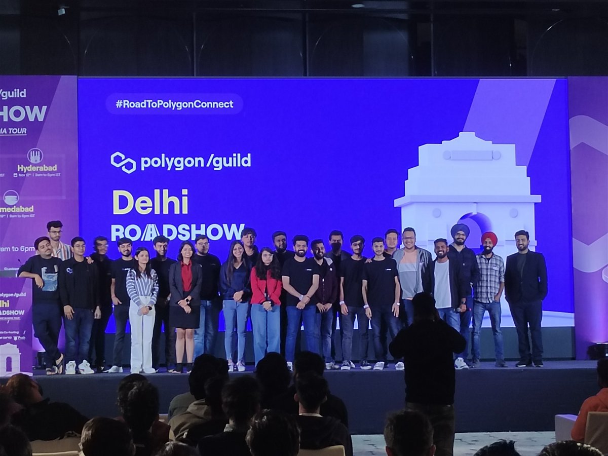 imrishabhbansal's tweet photo. The Team who made @GuildDelhi  possible and a success. 💜🎉🥳🙌.

@OCD_India x @0xPolygon https://t.co/2j6RYyVSdT