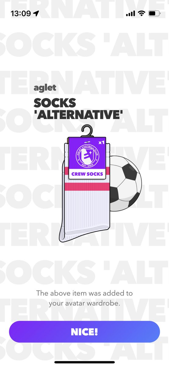 SHAQANGEL1's tweet image. Aglet FIFA World Cup 2022
今のところゲットしたアパレルは
Socks'Alternative'と Jersey'Away'
シューズと並行して集めていくの
楽しみです♬

#Aglet #FIFAWorldCup2022
#TreasureStack