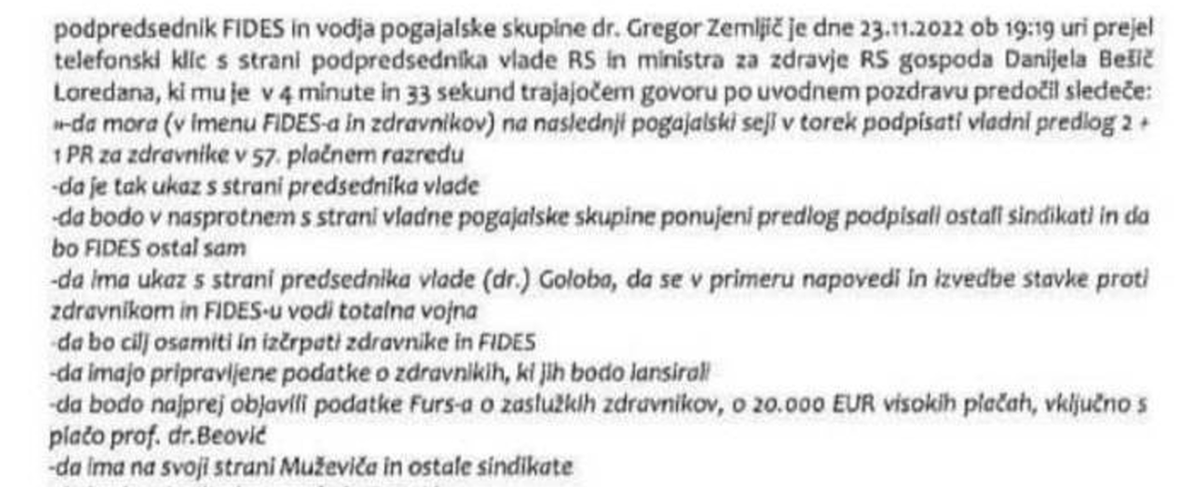 BojanPozar's tweet photo. #Požareport ➡️ Pisni dokazi: @MinZdravje Bešič Loredan srhljivo grozil zdravnikom z objavo zaupnih osebnih podatkov, ker mu je Golob ukazal totalno vojno 
Več: https://t.co/GcjbGPwzVs @policija_si #Fides https://t.co/OyKekKYt7b