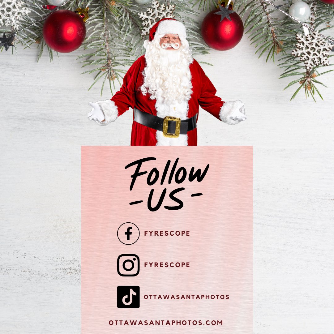 FyreScope's tweet image. Stay up to date with all things Santa! Follow us on Facebook and Instagram! #carlingwoodsanta