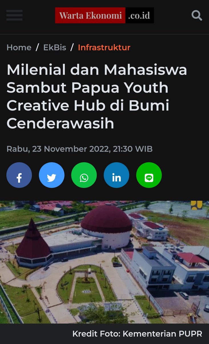 Bangunan megah PYCH yang hampir rampung dibangun itu memiliki fasilitas lengkap untuk menunjang minat, bakat, serta kreativitas anak-anak muda di Tanah Papua

#PapuaYouthCreativeHub 
wartaekonomi.co.id/read461434/mil…