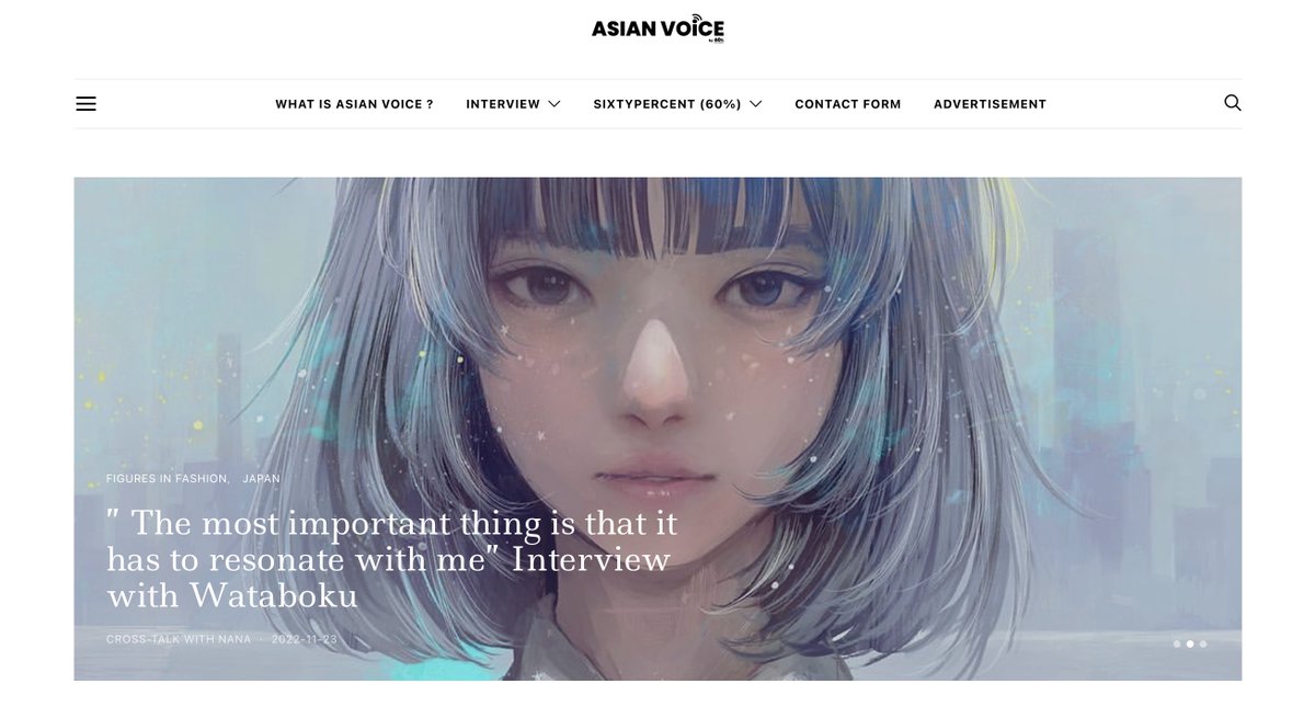 wataboku_'s tweet photo. An interview was posted on ASIAN VOICE from 60%. It is the first interview in English in a while, so I hope you enjoy reading it.
https://t.co/6ddz6kWPGt https://t.co/1LFZPriVim