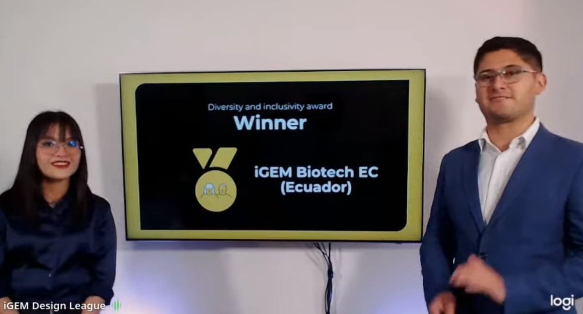 ElFer73's tweet photo. iGEM BiotechEC en @iGEMdesign 2022 fue el equipo más premiado, medalla de oro y terceros de toda la competencia. Gran trabajo de cada miembro de nuestro equipo, @FranciscoFcubo y la guía constante de los instructores Yadira Fernanda y @alejovigno @UniYachayTech @igemecuador https://t.co/wqujls79RO