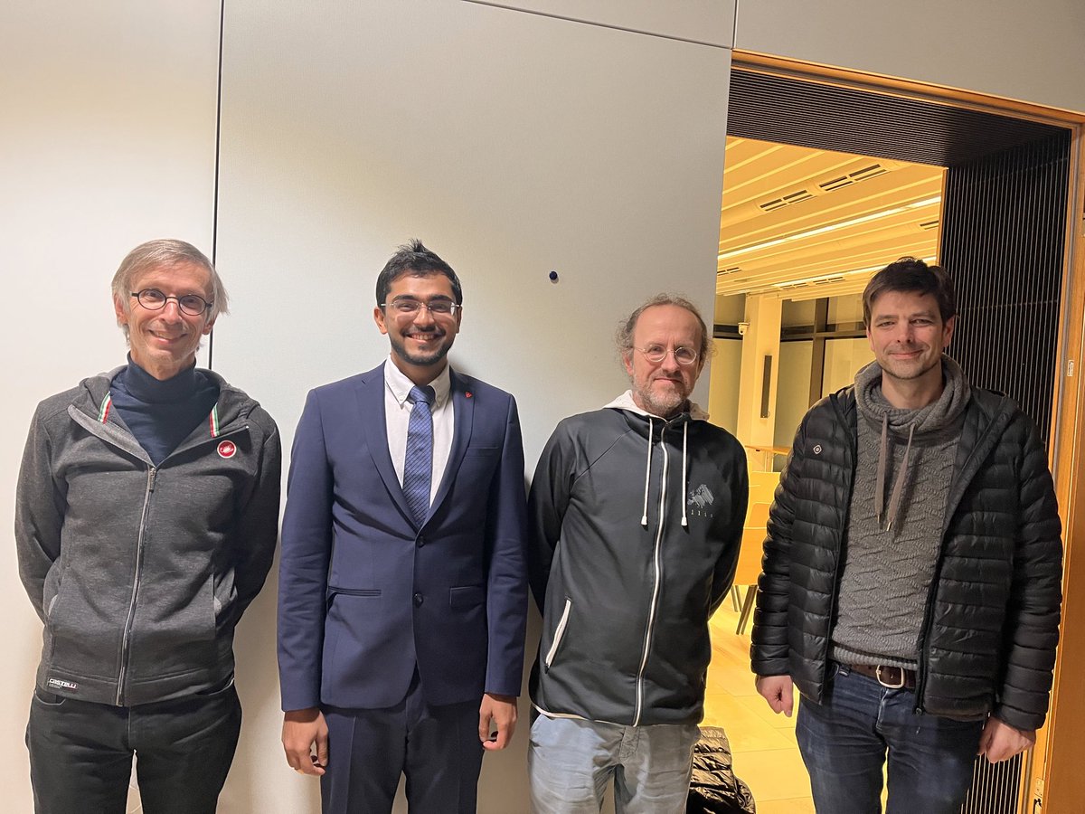 Congratulations Dr. <a href="/partha_ghosh0/">Partha Ghosh</a>  and <a href="/Michael_J_Black/">Michael Black</a>  on a great PhD defense 🎉🎉🎉 <a href="/PerceivingSys/">Perceiving Systems</a>