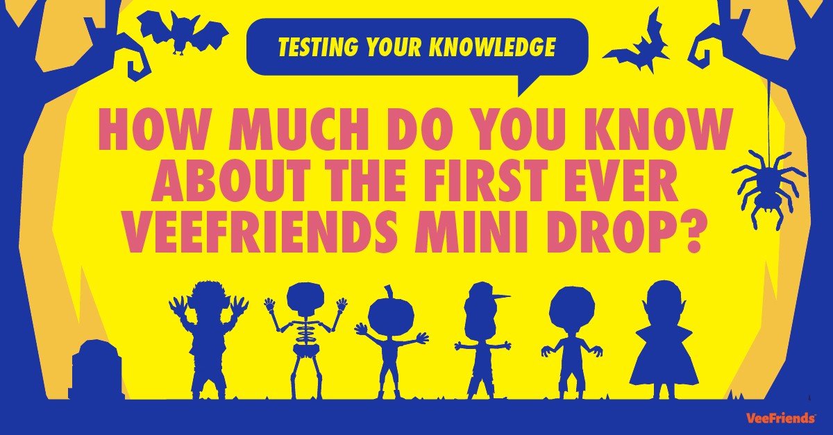 veefriends_u's tweet photo. How much do you know about the first-ever VeeFriends Mini Drop: Spooky Vees? It's time to test your knowledge. 

👉 https://t.co/cFS678jjxz https://t.co/TDjqmrTZYB