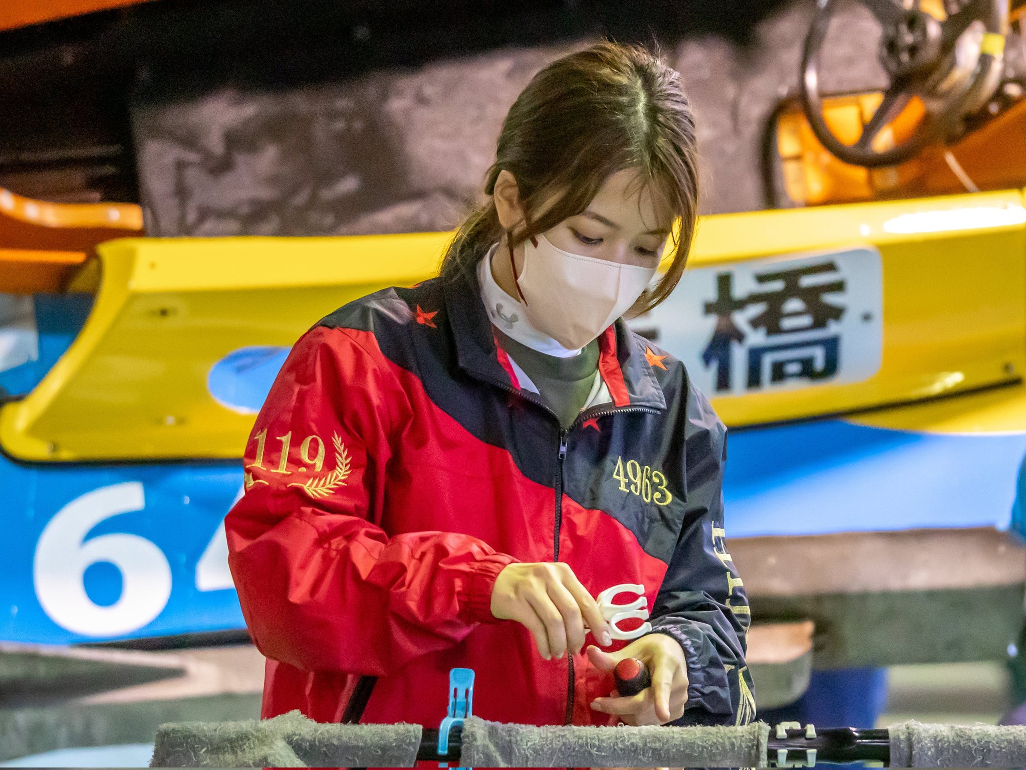 競艇】【ボートレース】實森美祐選手 千社札・サイン入りプロペラ