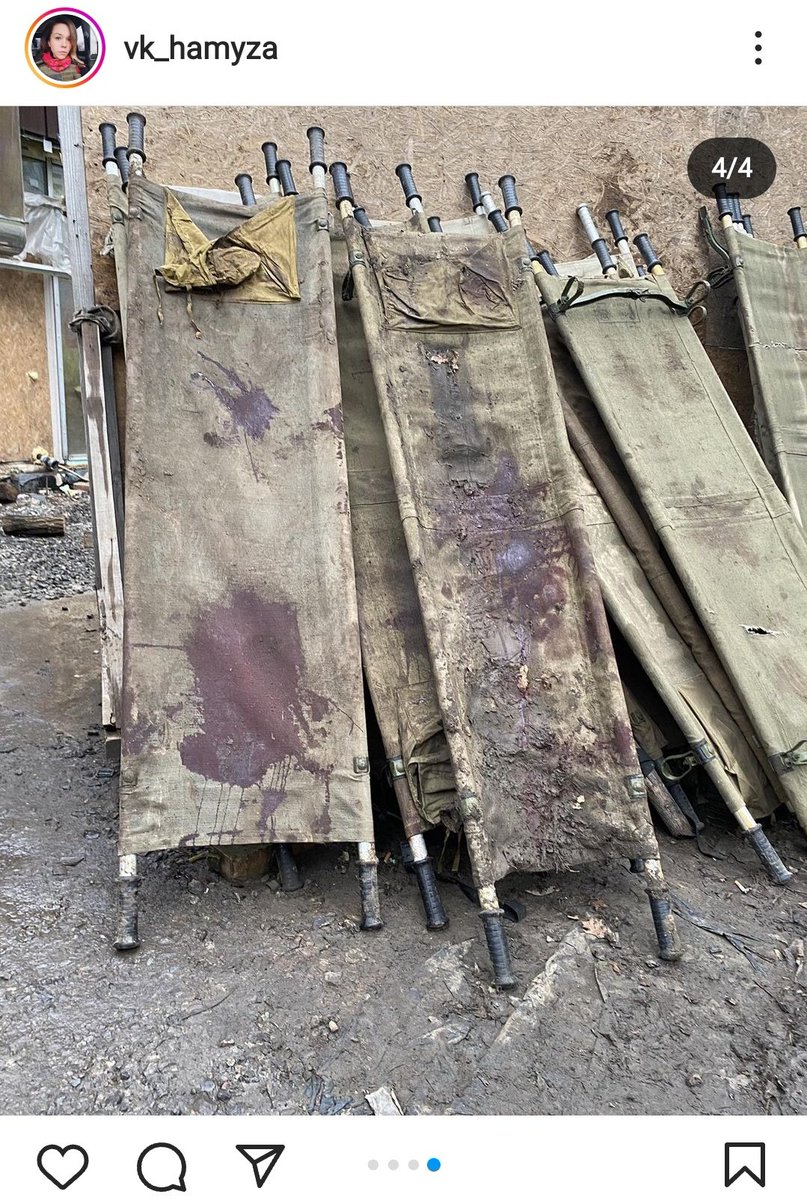 OlenaHalushka's tweet photo. #Bakhmut is now hell on earth. Hundreds of wounded are reported daily #ArmUkraineNow https://t.co/y1eVJEv8BW