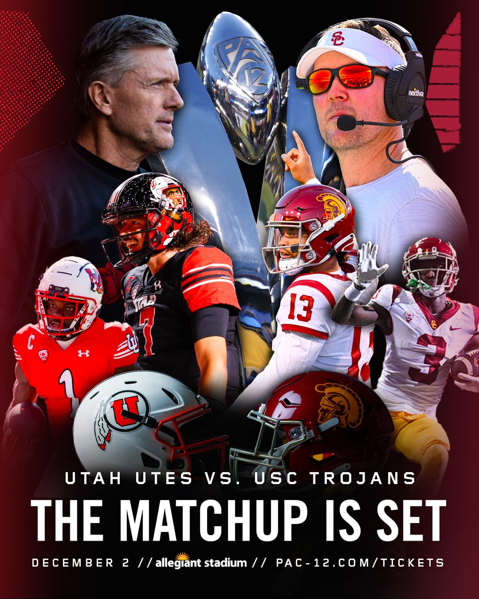 Utes. Trojans. <a href="/Vegas/">Las Vegas</a>. Let's GO! 🔥

🎟 pac12.me/2022Pac12FCG
