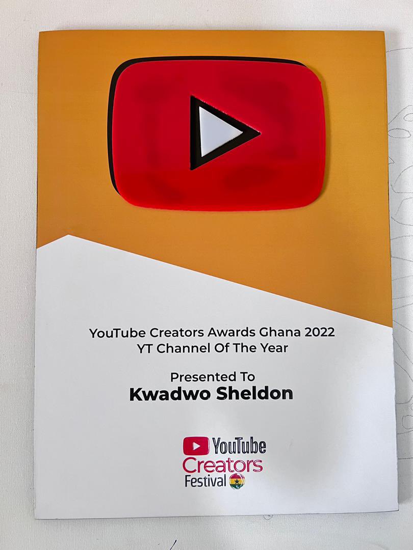kwadwosheldon's tweet photo. YouTube Creators Awards Ghana.

YouTube Channel Of The Year 🤝 https://t.co/RmP8cKHvKw