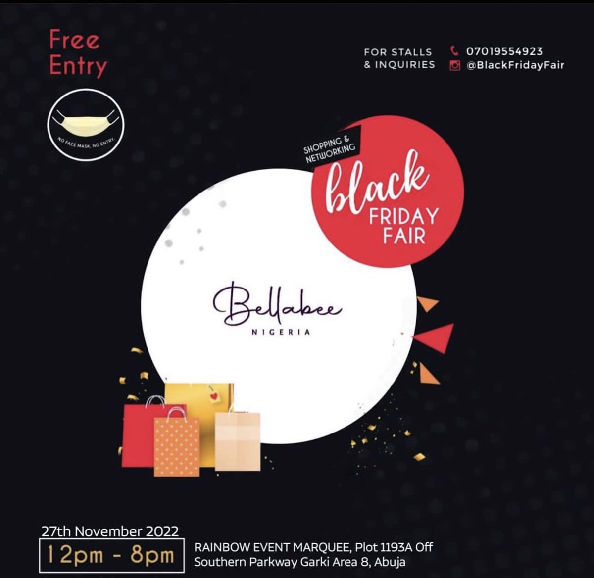 Beebee__Em's tweet photo. Good morning people!
@bellabee and her brother @TwoTwenTea will be at the Black Friday Fair today, please come say hi, make a purchase and more.
There’ll be free cups of tea to our first 20 Customers😌. https://t.co/PjcYug6TO4
