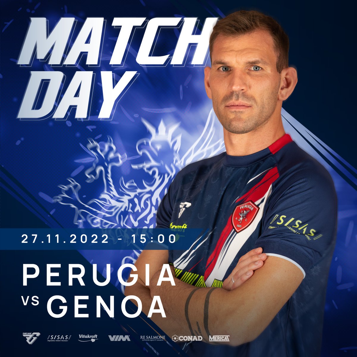 ACPerugiaCalcio's tweet photo. π SUPER MATCH DAY π₯
β½οΈ #PerugiaGenoa
β° 1οΈβ£5β£
π #Curi
πΊ @SkySport @DAZN_IT @HelbizLive
π² tutto sulla grande sfida del Curi con video, foto, interviste solo nei nostri canali social!
FORZA RAGAZZI! βͺοΈπ΄
#forzagrifo #noisiamoperugia @Lega_B #SerieBKT #PERGEN https://t.co/3jyQC6i4Qx