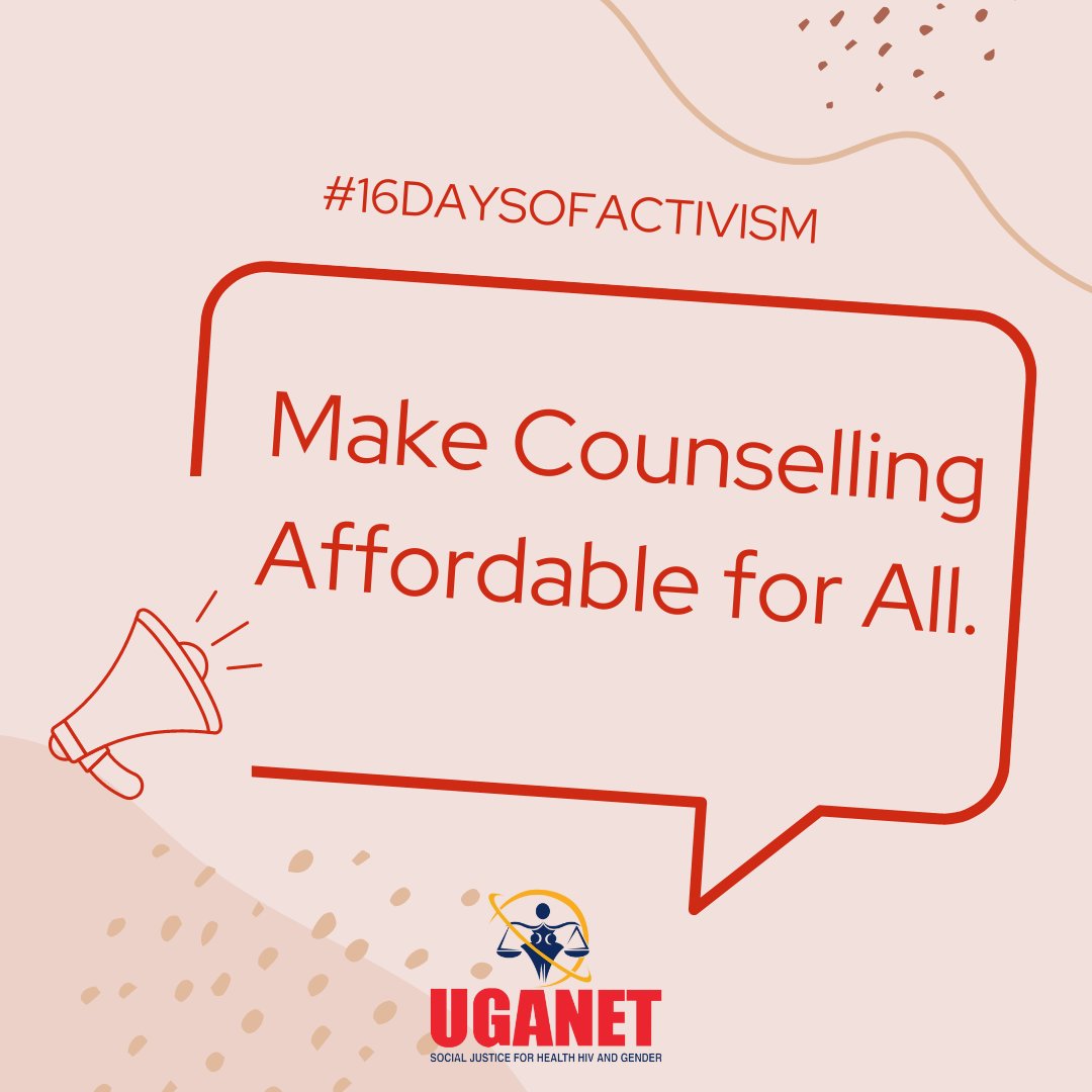 Day 3! 
#16DaysofActivisim 

At UGANET, we believe that counselling should be affordable for all. 

This is why we have a 24 hour toll free number 0800333123 that is accesible to all.  
#UGANET4SocialJustice