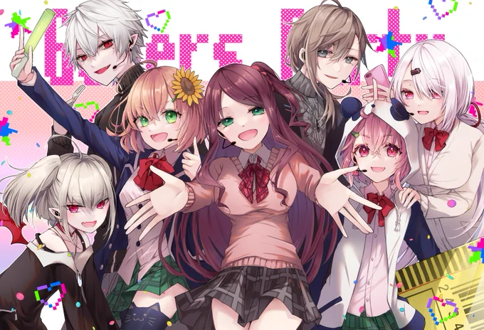 ありがとう最高に楽しい夜でした!! #ゲマズライブ ( #赤羽絵葉書 #かな絵 #ひまあーと #笹の絵 #りりむとおえかき #KuzuArt #しいなーと ) 