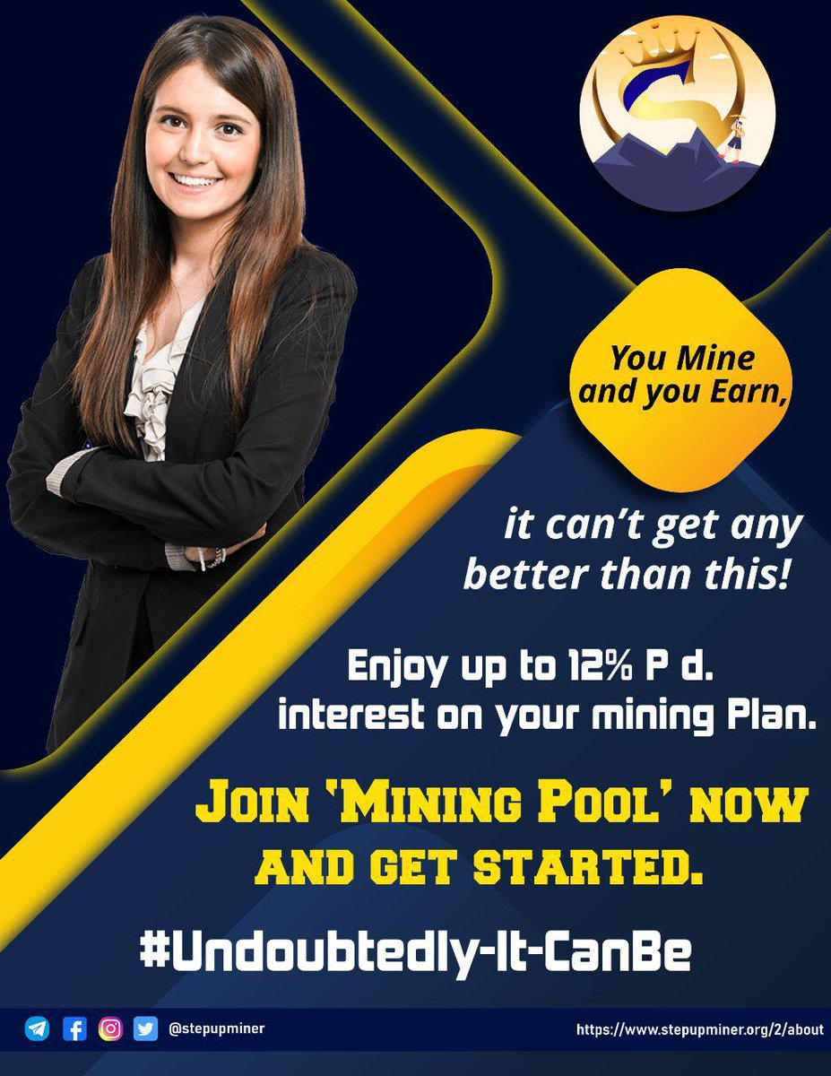 Stepupminer's tweet photo. 1/3 Life is too stressful?

 Worried about bitcoin and whole crypto price instability? Dream of getting a long-term, stable, risk-free extra income? Join STEPUPMINER! No VIP fees, No Withdraw FEE, No hidden Fee. Big guaranteed income. https://t.co/eoJ7X9FtyK