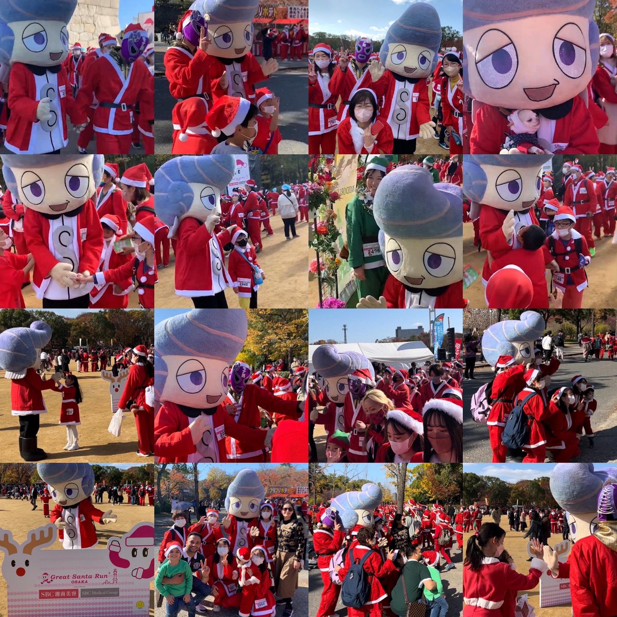 monao_jp's tweet photo. サンタランに参加したモナ〜
病院でクリスマスを過ごす子ども達に
クリスマスプレゼントを届けたいモナ〜!
頑張って走ったモナ〜!
#サンタラン #サンタバル #あかるクラブ #西日本クラブ協会 #モナキング #monaking #アンモナ #Ammona #クリスマス #サンタ #サンタコス #サンタになってみた2022 https://t.co/Fv2An1Bd9X