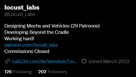 TheFirstCircuit's tweet photo. @Locust_Labs @MechFrog12 I was 202 LOL https://t.co/4UOO0TXZpx