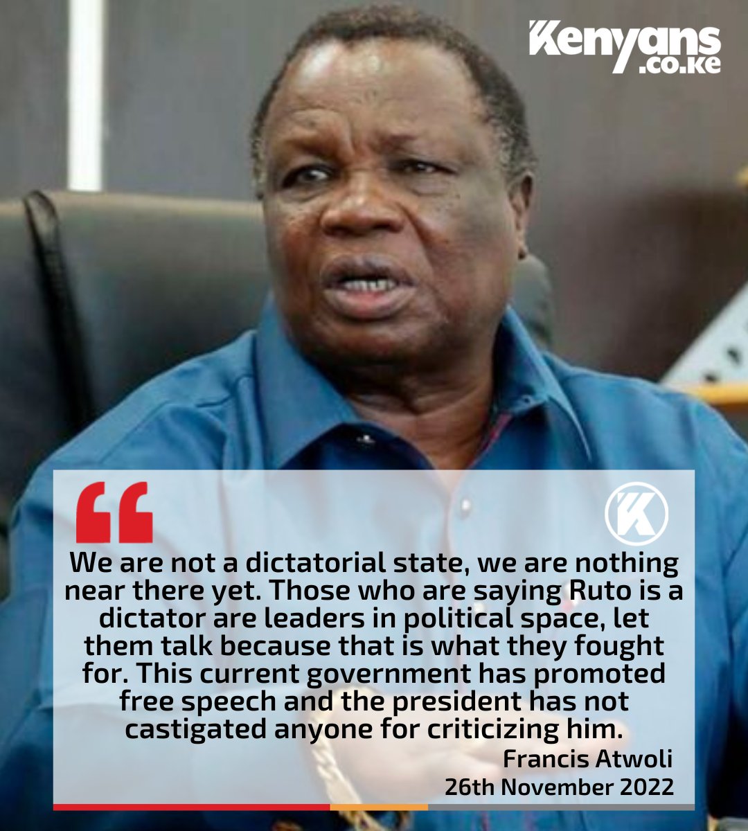 Kenyans's tweet photo. Atwoli hits out at Raila Odinga and Martha Karua over remarks that President Ruto has dictatorial traits https://t.co/1NYqnWcaP6