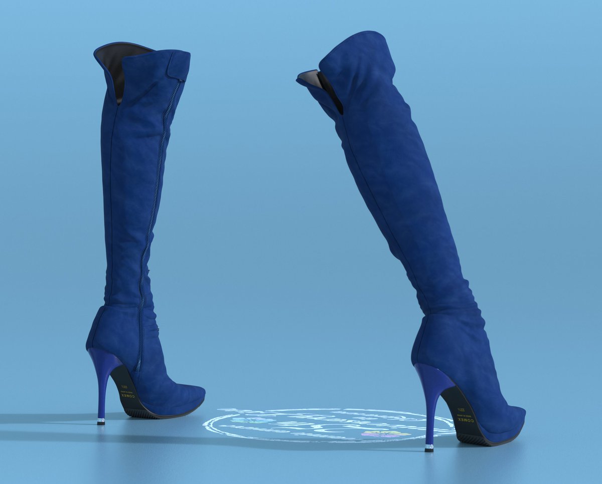 googimoo's tweet image. 3Dで安室さんの25周年沖縄ライブのブーツを作ってみた😊💙
#安室奈美恵 #zbrush #keyshot #コメックス