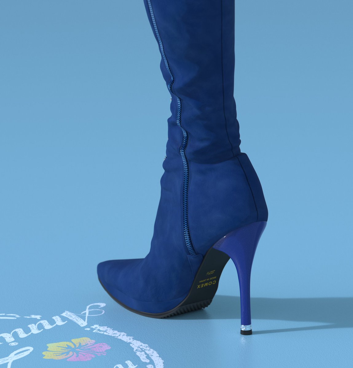 googimoo's tweet image. 3Dで安室さんの25周年沖縄ライブのブーツを作ってみた😊💙
#安室奈美恵 #zbrush #keyshot #コメックス