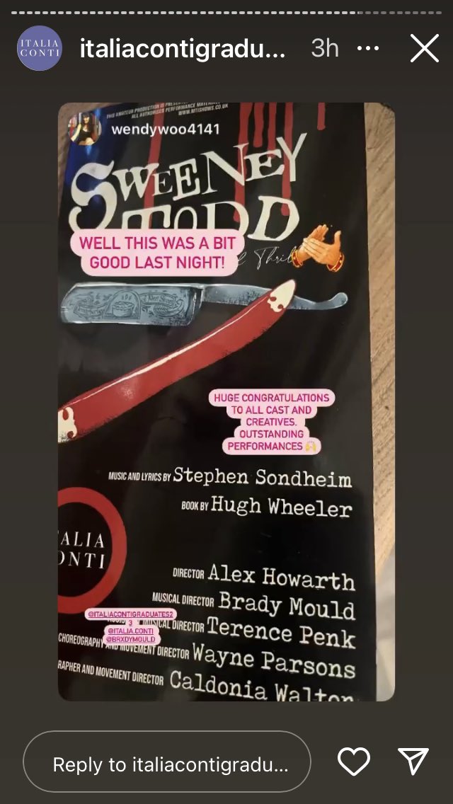 VOXED (@we_are_voxed) on Twitter photo Says is all. What a brilliant time we had working with <a href="/ItaliaContiUK/">Italia Conti</a> on this fab production. Grateful to <a href="/alex_does_plays/">Alex Howarth</a> and <a href="/caldoniadances/">Caldonia Dances</a> and <a href="/BradyMouldMD/">Brady Mould</a>. What a dream team. Says is all. What a brilliant time we had working with <a href="/ItaliaContiUK/">Italia Conti</a> on this fab production. Grateful to <a href="/alex_does_plays/">Alex Howarth</a> and <a href="/caldoniadances/">Caldonia Dances</a> and <a href="/BradyMouldMD/">Brady Mould</a>. What a dream team.