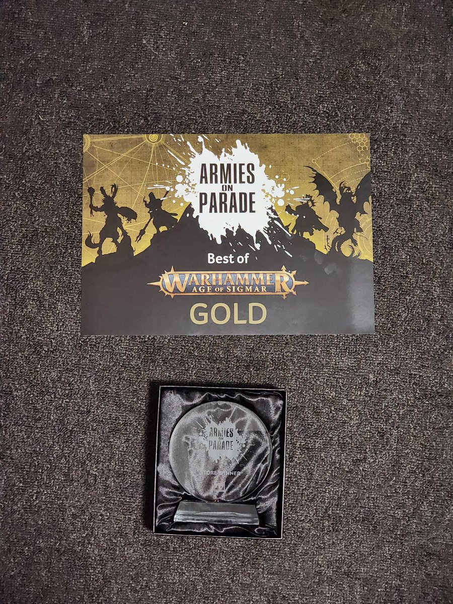 carrionking87's tweet image. Armies on Parade is in the books for 2022 - ecstatic with a Gold in the AoS category and taking out the store winner for Warhammer Blacktown! Time to start pondering which will be the next army for AoP 2023! #WarhammerCommunity #AgeofSigmar #SonsofBehemat