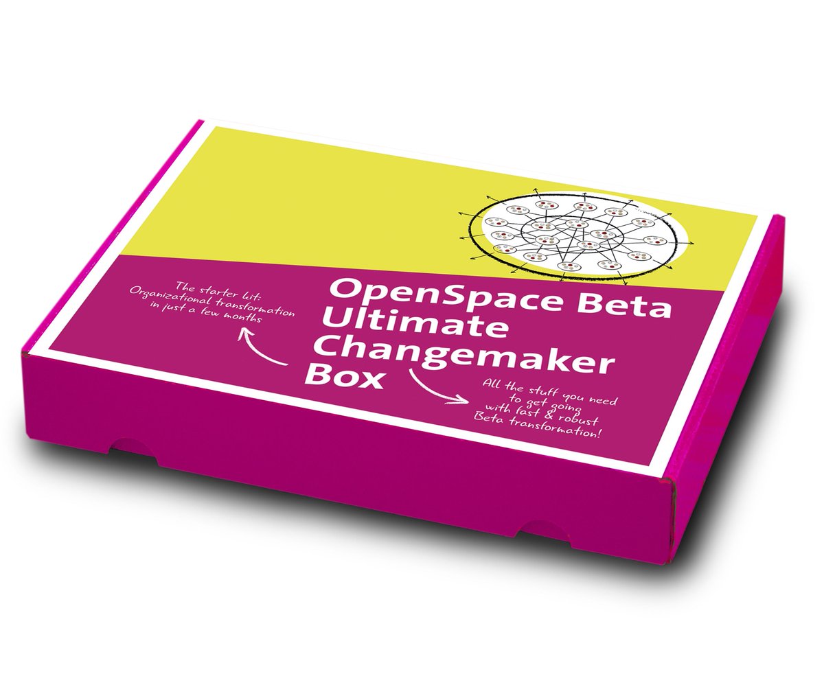 NielsPflaeging's tweet photo. 2022: We at @RedForty2 and peers like @PeterProell are consulting to clients that want to achieve transformation. The book is available in EN, DE, KO. Materials like the #UltimateChangemakerBox (https://t.co/VjXWIeNAn5) facilitate working on #OpenSpaceBeta.
4/4 #betacodex #agile https://t.co/zYQ49tJqho