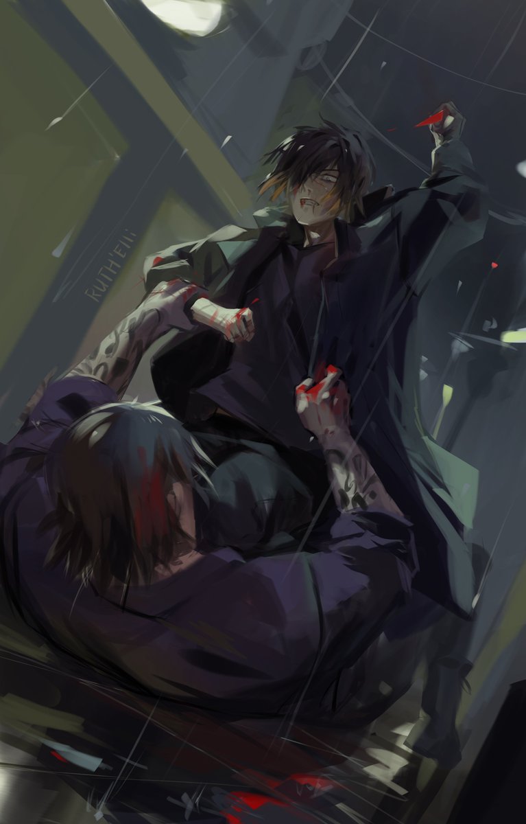 Madarame's route stressed the hell out of me 
#slowdamage #Towa #artwork #Madarame