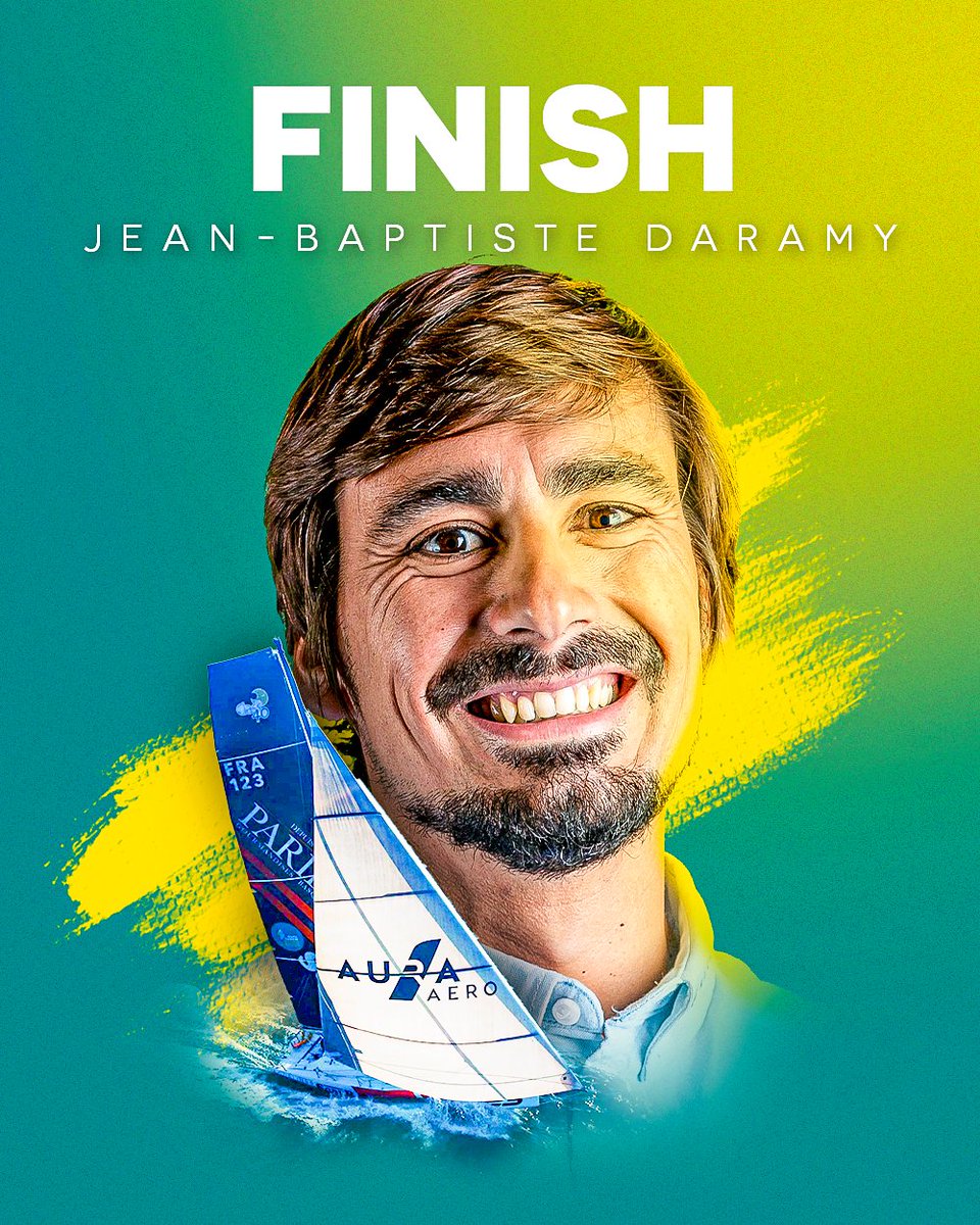 [(ARRIVAL <a href="/AssoClass40/">Association Class40</a> 🏁)]

Jean-Baptiste Daramy 🇫🇷 / Chocolats Paries - Screb has just crossed the finish line of the #RDR2022 in 22nd place in the <a href="/AssoClass40/">Association Class40</a> ranking after 17 days 18 hours 1mn and 30 sec of racing!