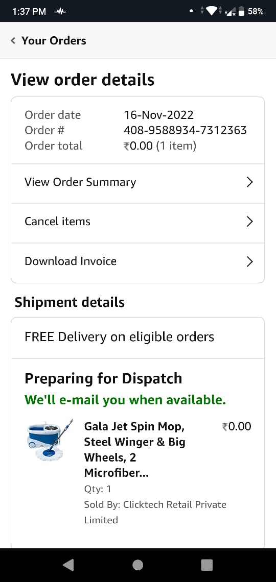 PKKaushal9's tweet photo. @amazon is loosing its credibility by delivering product with missing items and when I applied for return its taking too long to replace the same. @amazonIN https://t.co/fKoFYpFIMo