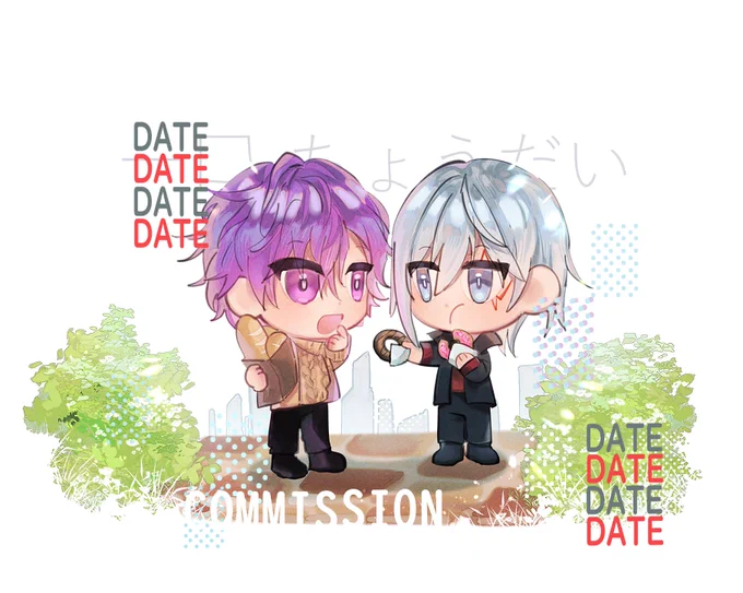 กลับมาพร้อมงาน คอมมิชชั่นจิบิ โอมากาเสะค่ะ ^ ^   ขอบคุณมากเลยนะคะ 