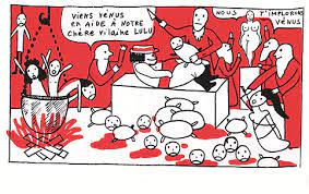 Reine_Margot2's tweet photo. @OliLondonTV You know Yves Saint Laurent's infamous comic strip "la vilaine Lulu"? https://t.co/jCMSlNWUdk